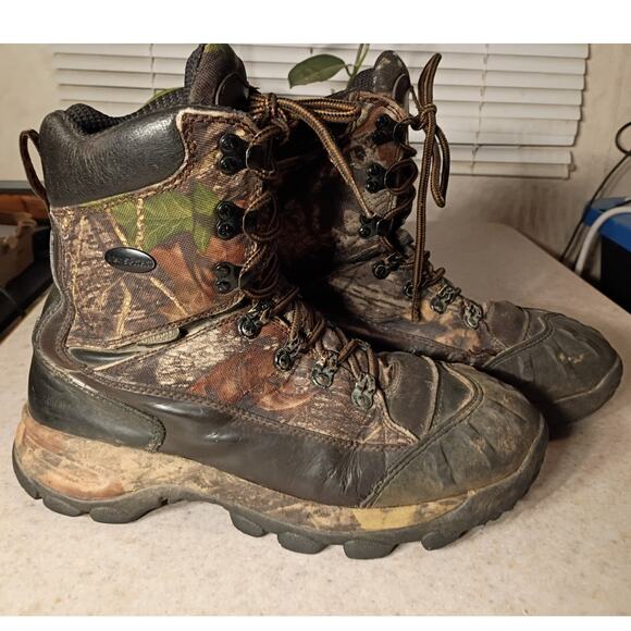 Irish Setter Mens 9 Insulated Hunting Boots 1000g Thinsulate Leather Camo main image 8